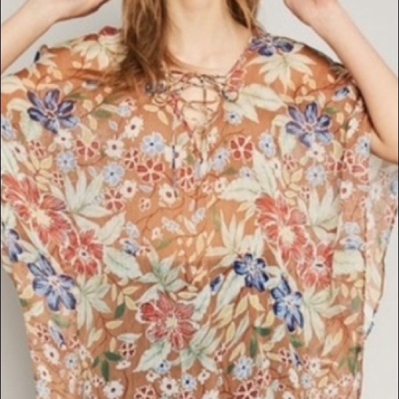Floral Chiffon Cover Up/Dress - Picture 11 of 12